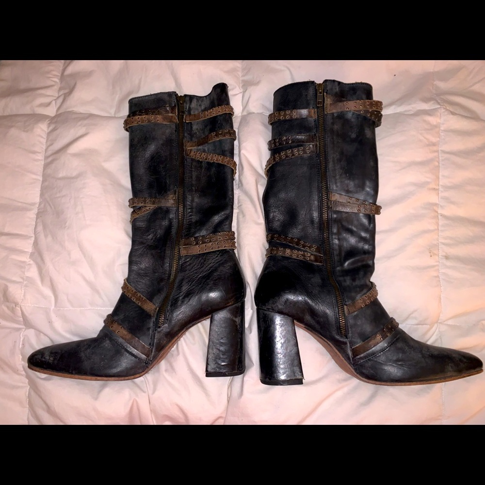 FreeBird Jax Boot.  Size 11.  Leather Upper, Leather Lining, Leather Sole.Black.